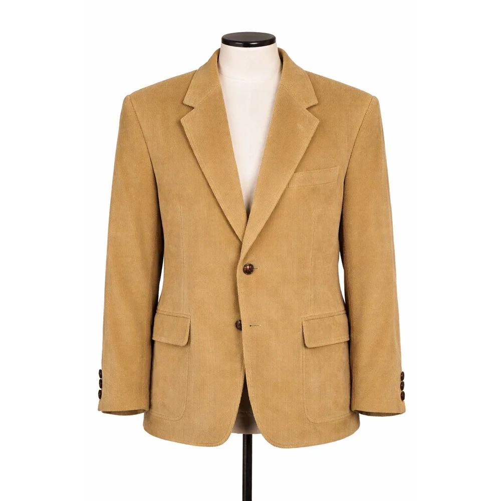 Vintage Corduroy Sport Coat Blazer Cotton Lined Classic Menswear 44L